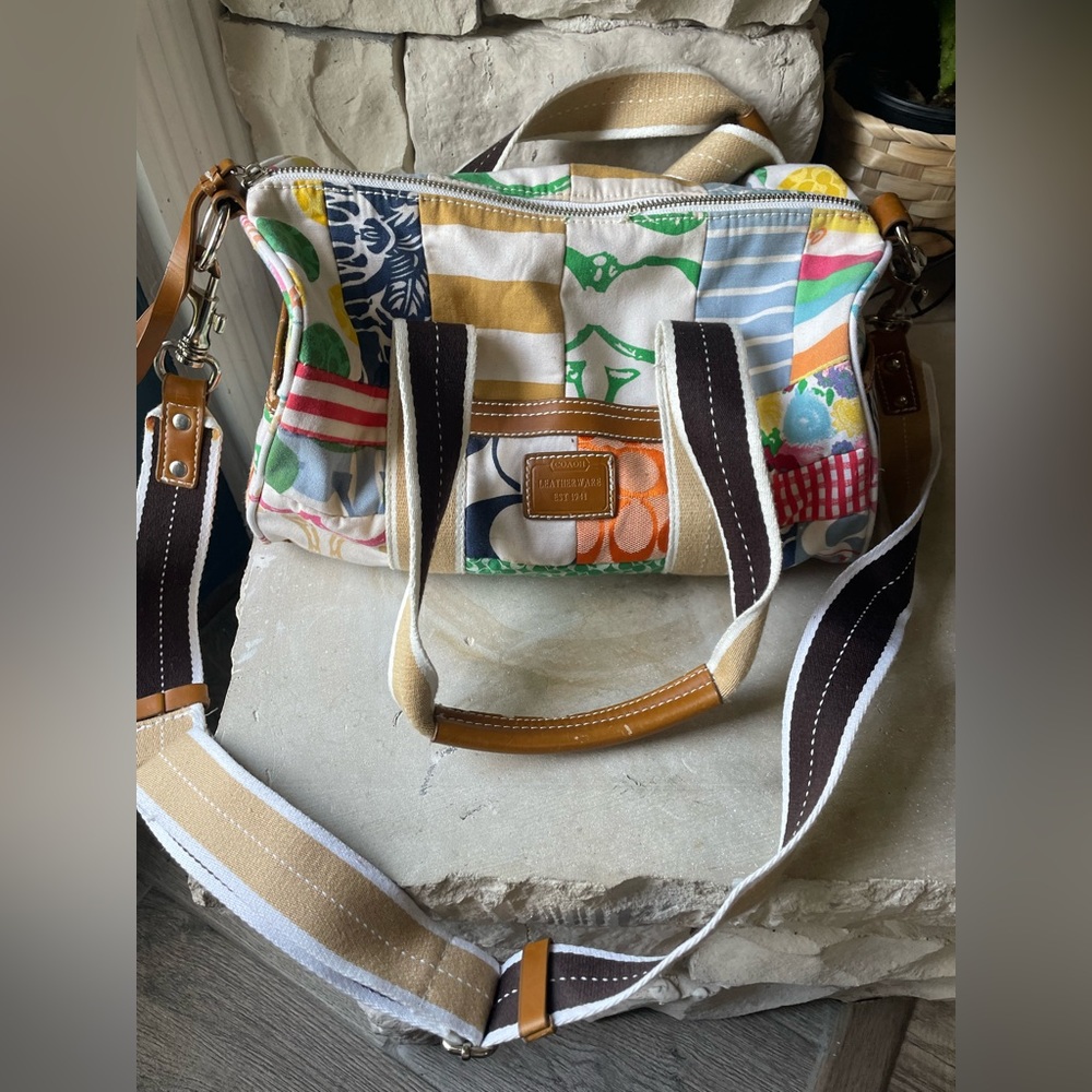 Coach scribble patchwork bag 10452